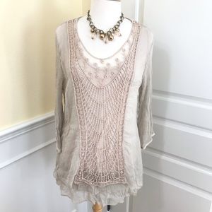 🎉HP🎉 ombro Long Sleeved Boho Top